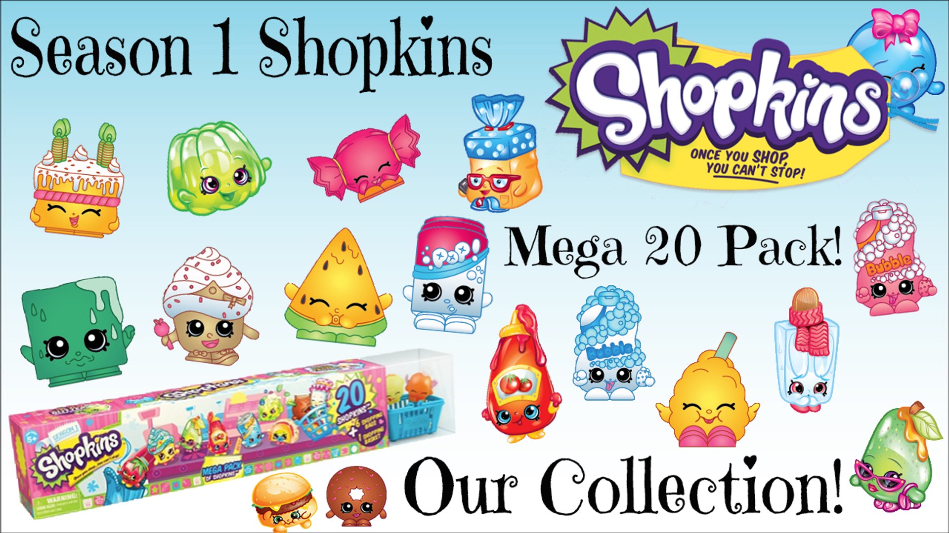 Our Shopkins Season 1 Collection + Shopkins Season 1 Mega Pack & 2 Shopkins  5 Packs - video Dailymotion