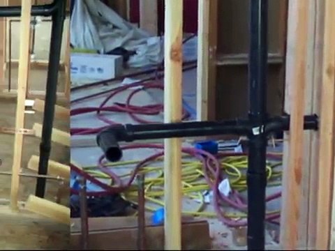 Double Bathroom Sink - Two Different Rough Plumbing Drain Methods