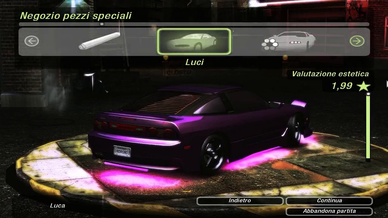 NFS Underground 2 - Nissan 240sx Tuning and Race