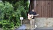 Cody Kettner busking at the Youth Village