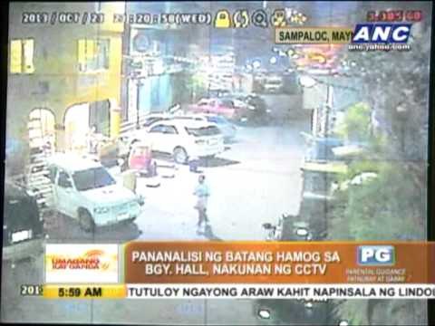 'Batang hamog' steals items from barangay hall