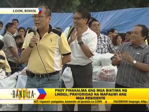 PNoy spends night in quake-hit Bohol