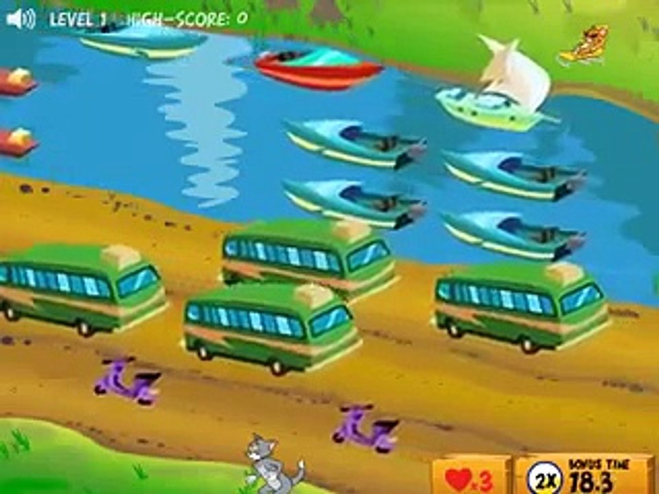 Tom and Jerry Cartoon Games Play 2014-Tom and Jerry in Cat Crossing Online Games 2014