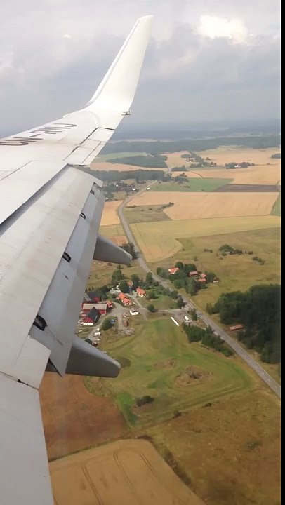 Royal Air Maroc landing from Casablanca to Stockholm