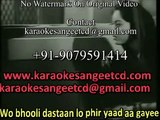 Wo Bhooli Dastaan Lo Phir Yaad Aa Gayi _ Video Karaoke With Scrolling Lyrics