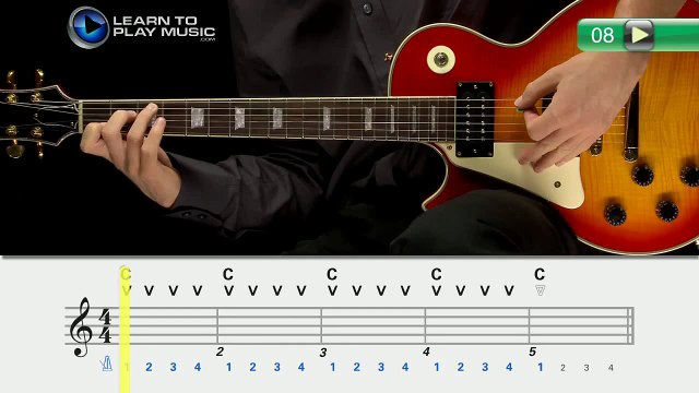 Ex008 Left Handed Guitar Lessons ~ Progressive