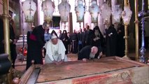 Encuentro histórico en Jerusalén entre el papa y el patriarca ortodoxo