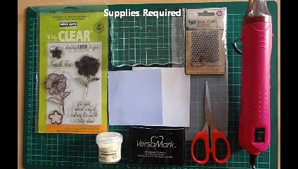 Making a faux lace background with stamps