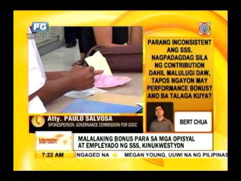 Punto por Punto: Malaking bonus para sa mga opisyal at empleyado ng SSS, kinukwestyon