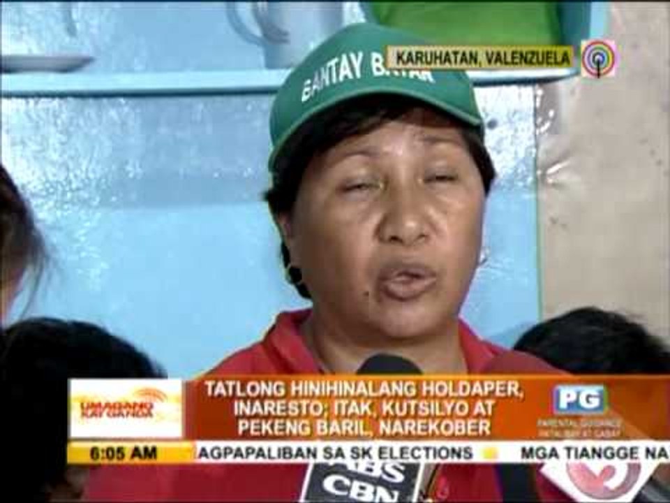 3 alleged robbers nabbed in Valenzuela