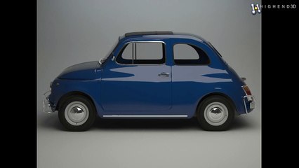 Fiat 500 L 1970 3D Model From CreativeCrash.com