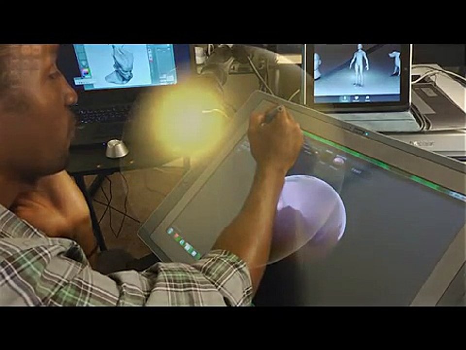 Wacom CintiQ 21UX and Sculptris