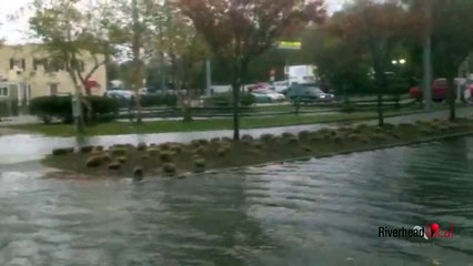 Hurricane Sandy slams into Riverhead, NY