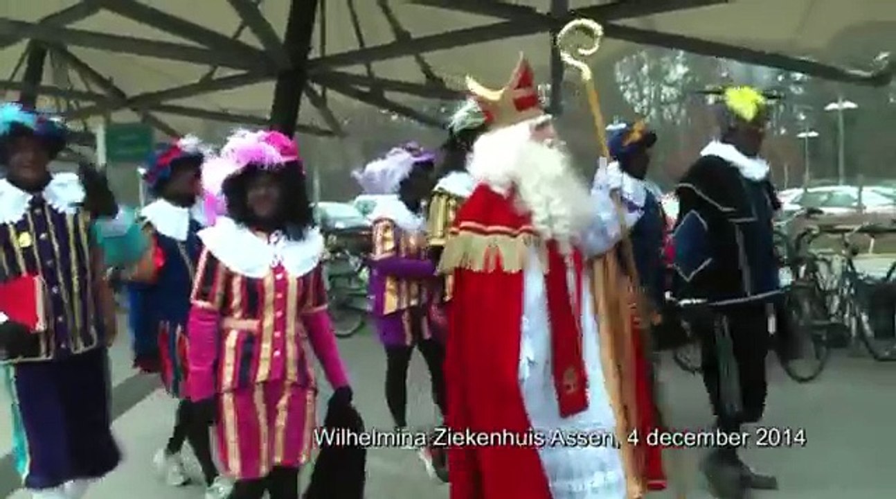 Sinterklaas in het Wilhelmina Ziekenhuis Assen (WZA)
