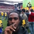 Arsenal fans smoked weed on the Emirates pitch after beating Aston Villa in the FA Cup [Video]