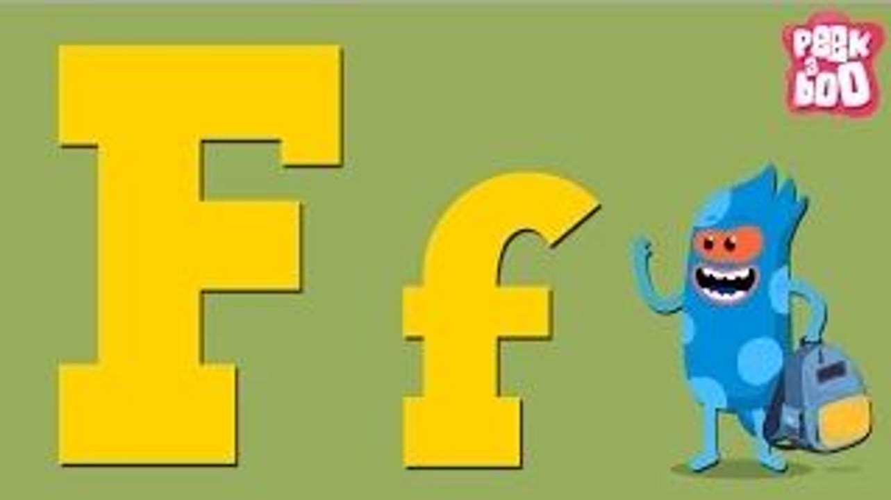 The F Song | Learn Alphabets A - Z | English Songs And Rhymes For Kids | Peekaboo