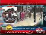 Chaos in Peshawar polling station after aerial firing from party supporters - Exclusive Footage