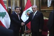 Presidente Ollanta Humala sostuvo encuentro con el mandatario de Líbano, general Michel Sleiman
