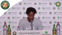 Press conference Gaël Monfils 2015 French Open / R32