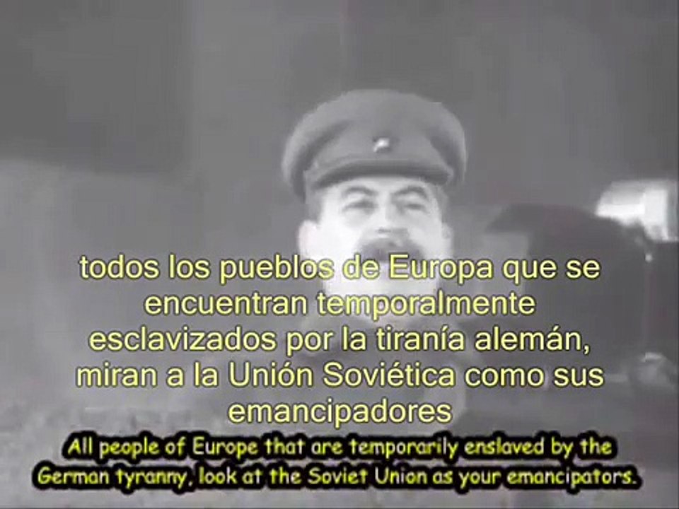 Discurso de Stalin sobre la guerra con la Alemania Nazi - Subtitulos en español
