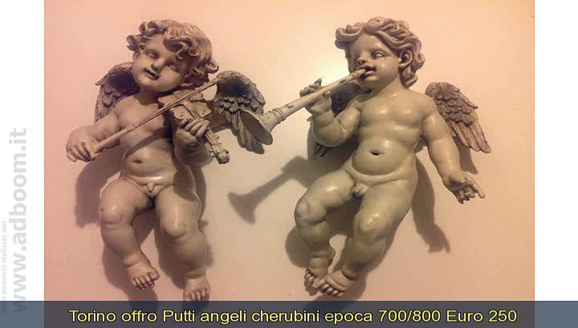 Torino Putti Angeli Cherubini Epoca 700 800 Euro 250 Video Dailymotion
