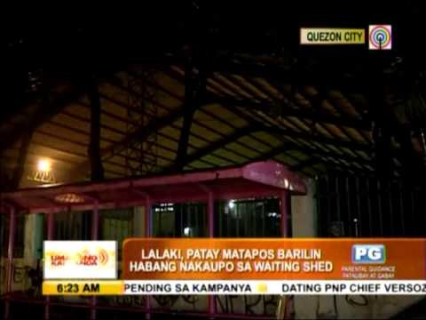 Man shot dead at waiting shed in QC