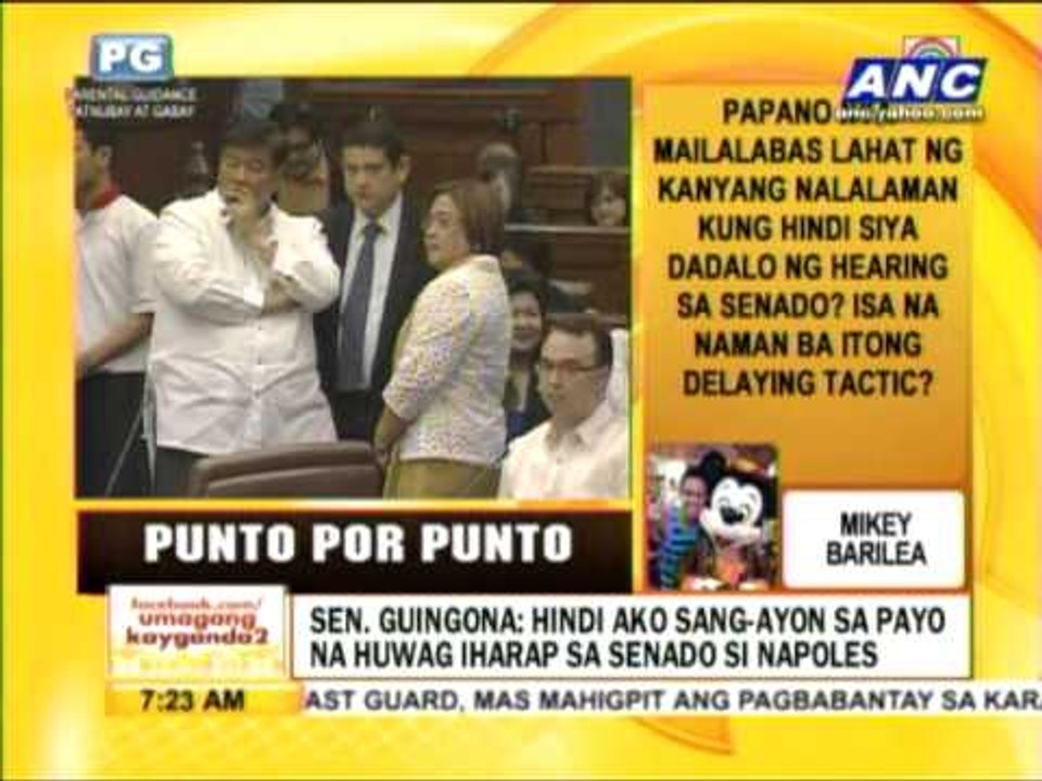 Punto por Punto: Napoles, hindi na ipapatawag ng Senado