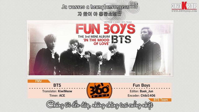[Vietsub+Kara][FMV] Fun Boys - BTS [BTS Team]