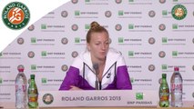 Press conference Petra Kvitova 2015 French Open / R32