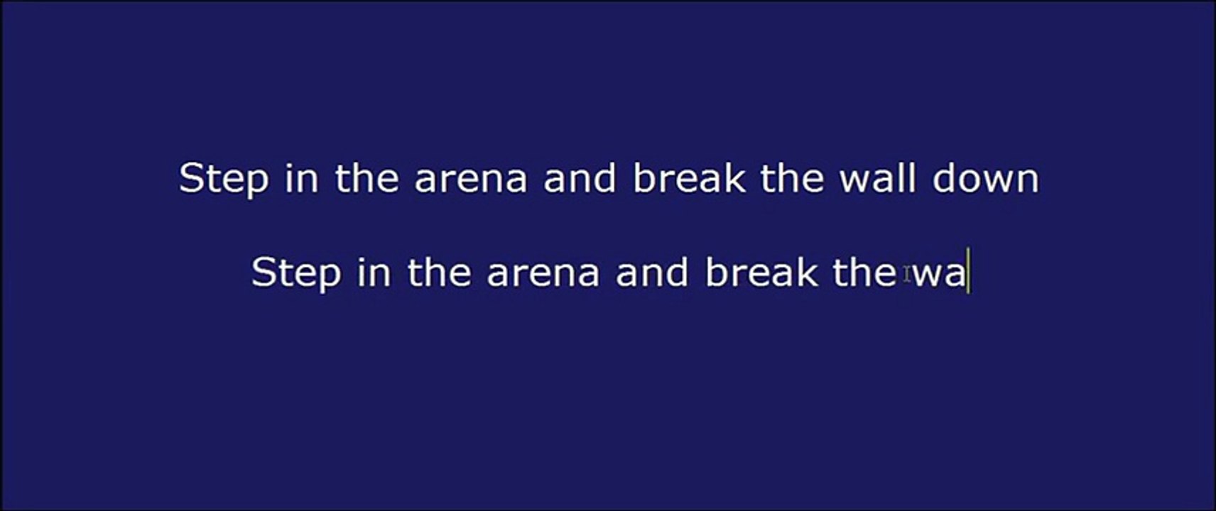 WWE chris jericho old theme song lyrics break down the walls 720p