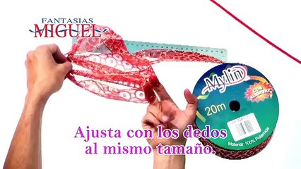 Como Hacer Un Moño Para La Punta De Tú Árbol Navideño.