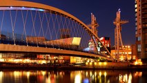 Salford Quays Night Photography, Canon EOS60d and Panasonic FZ100