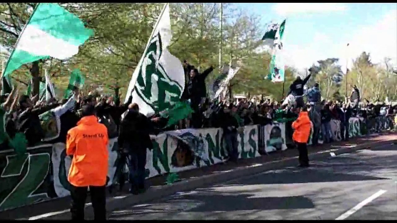 ASSE : Les supporters assistent au match depuis le parking du stade