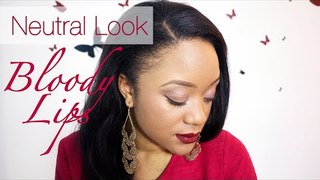 Valentine's Day Make-Up // Neutral Look & Bloody Lips || CeriseDaily ❤