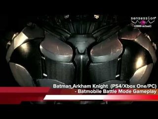 Batman Arkham Knight - Batmobile Battle Mode Gameplay
