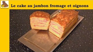 cake au jambon fromage et oignons (recette facile)