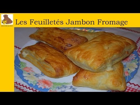 Les feuilletés jambon fromage (recette rapide et facile)