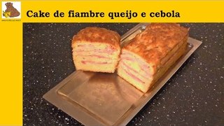 receita : cake de fiambre queijo e cebola (rapida e facil)
