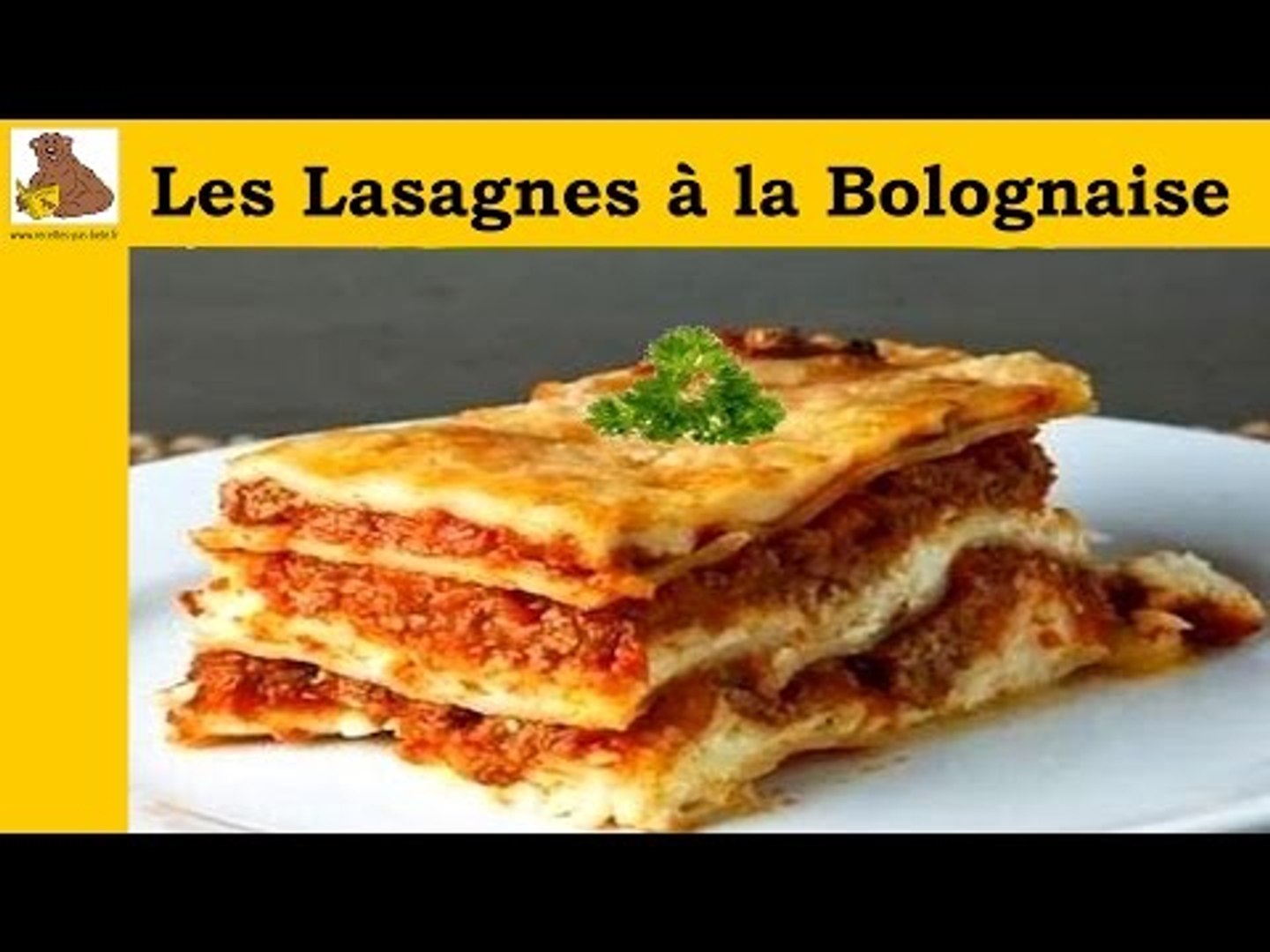 Recette - Lasagne bolognaise en vidéo 