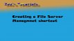 Creating a Windows Server 2003 File Server Management Console desktop shortcut