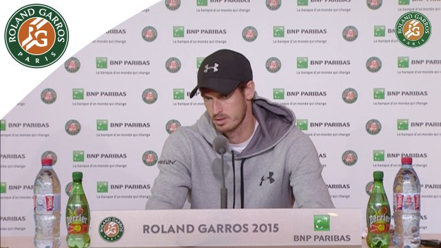 Conférence de presse Andy Murray Roland-Garros 2015 / 3e Tour