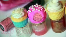 DIY Dessert Lip Gloss - How To Make Sweet Lip Gloss Jars & Bottles - Polymer Clay