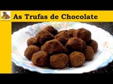As trufas de chocolate (receita fácil) HD