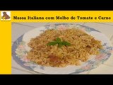 Massa italiana com molho de tomate e carne (receita fácil) HD