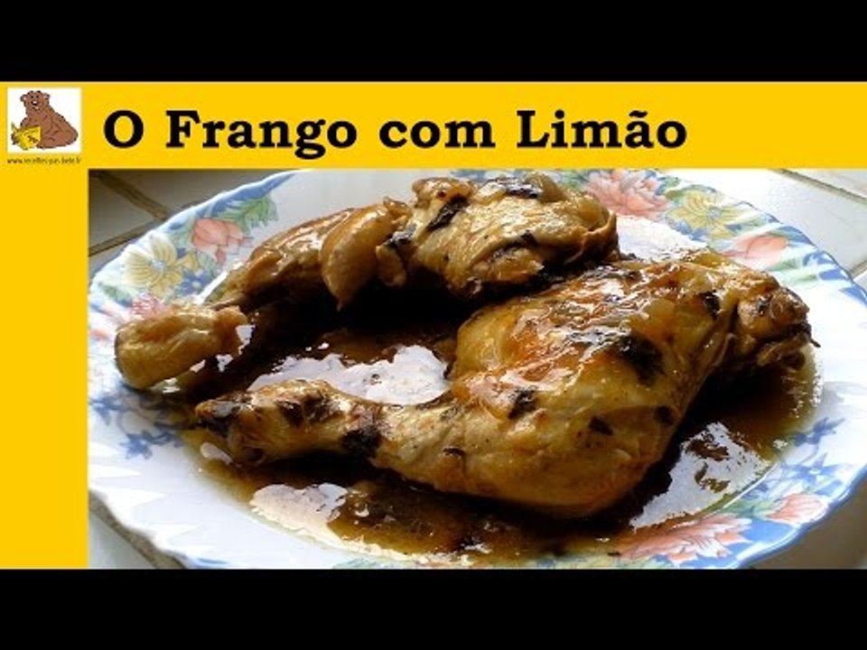 O frango com limão (receita fácil é rapida) HD