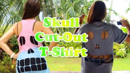 DIY: Skull Cut-Out T-Shirt Tutorial - Quick and Easy Skull Shirt DIY