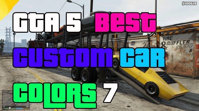 GTA 5 Online Best Custom Paint Jobs Best Car Colors GTA 5 Custom Car Colors 7