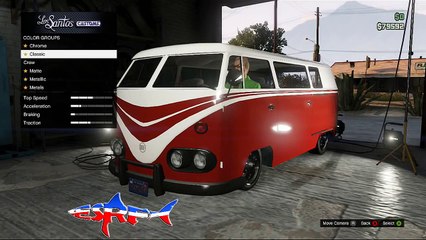 GTA 5 Online Rare Car Brand New VW Van Hippy Car
