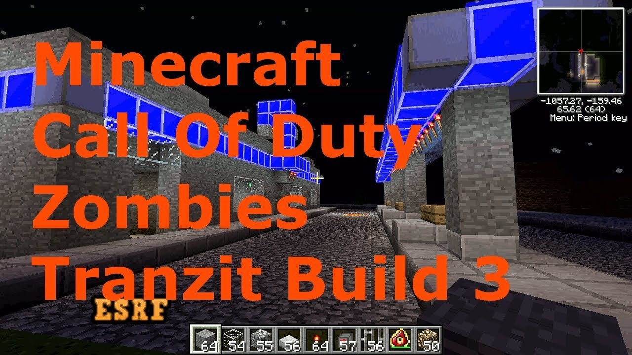 Call Of Duty Zombies Tranzit Minecraft Build Day 3