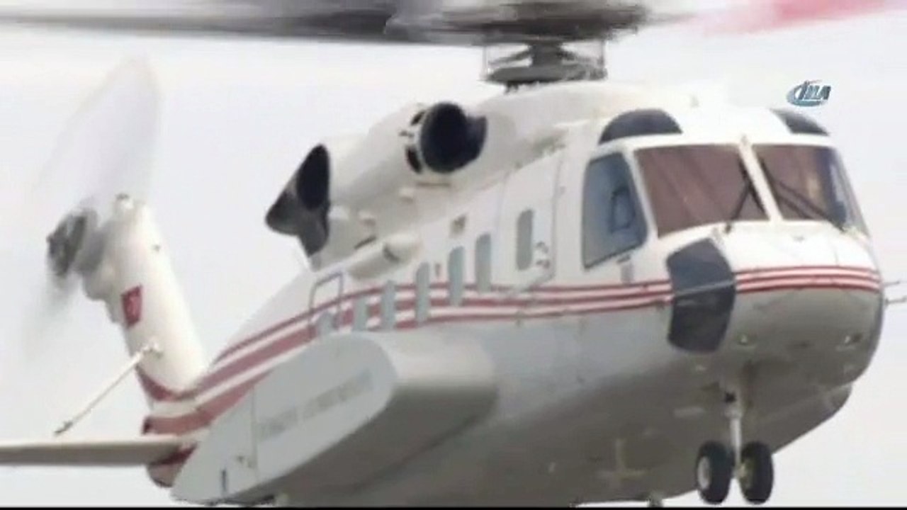 Erdoğan’ın helikopteri alana inemedi